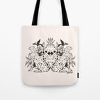Cheetah Symmetry lines  Tote Bag Gallery Image 1