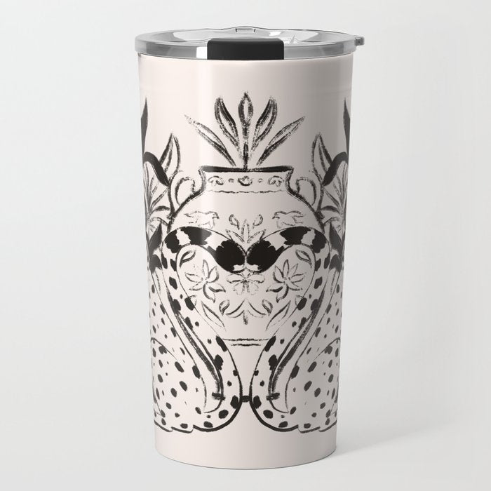 Cheetah Symmetry lines  Travel Mug Gallery Image 1