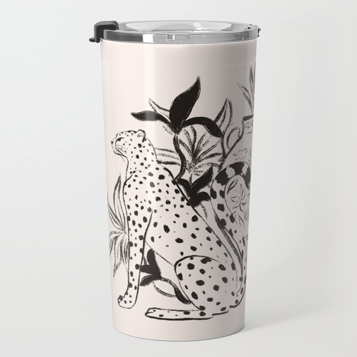 Cheetah Symmetry lines  Travel Mug Gallery Image 3
