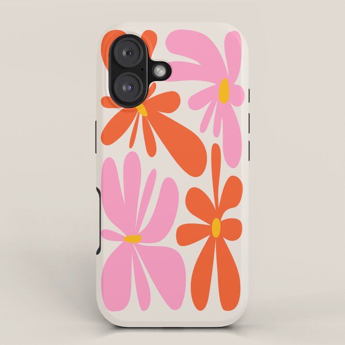 Bloom: Peach Matisse Color Series 04 iPhone Case Gallery Image 1