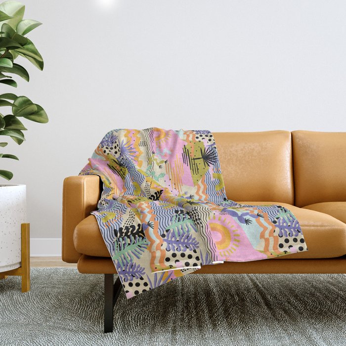 Summer in Palm Springs Throw Blanket Gallery Image 1