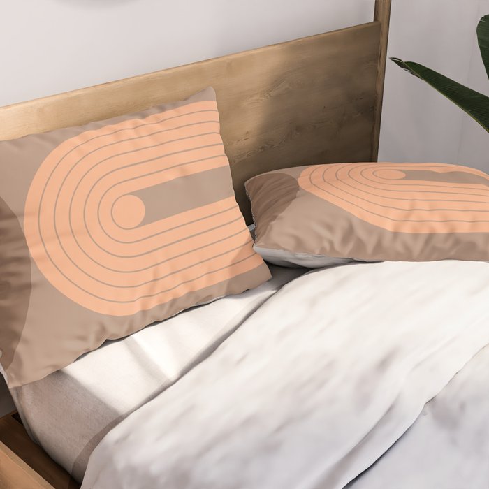 Abstraction_Balance_Round_Bohemian_Shape_Minimalism_001 Pillow Sham Gallery Image 2