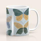 Tattooed Butterflies - Blue & Yellow Coffee Mug Gallery Image 1