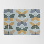 Tattooed Butterflies - Blue & Yellow Rug Gallery Image 2