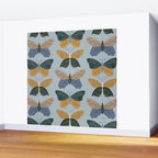 Tattooed Butterflies - Blue & Yellow Wall Mural Gallery Image 2