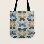 Tattooed Butterflies - Blue & Yellow Tote Bag Gallery Image 1