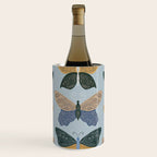Tattooed Butterflies - Blue & Yellow Wine Chiller Gallery Image 1
