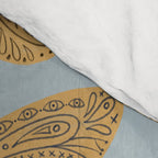 Tattooed Butterflies - Blue & Yellow Comforter Gallery Image 4