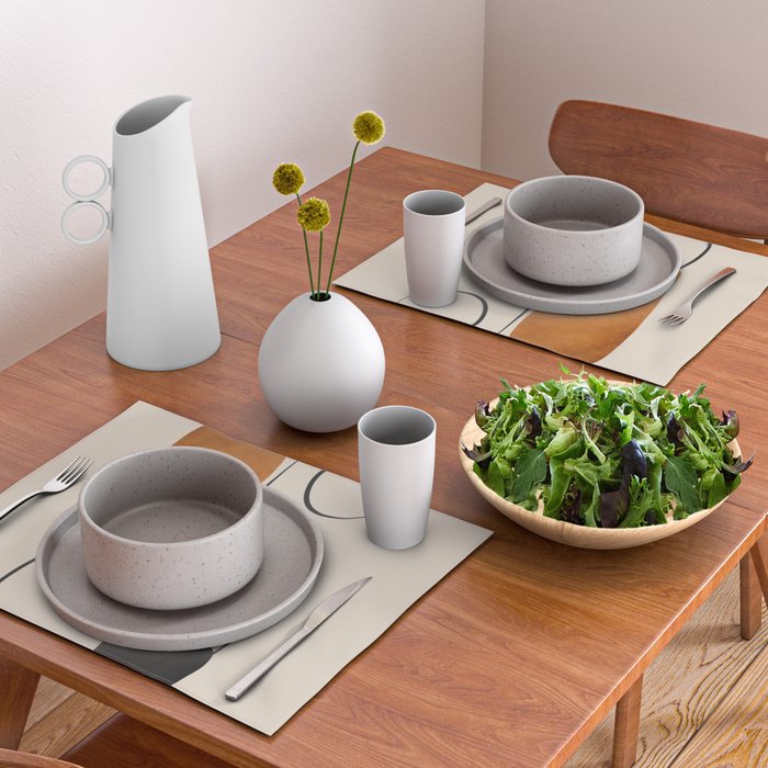 Abstract Minimal Shapes 137 Placemat Gallery Image 2