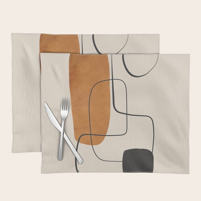 Abstract Minimal Shapes 137 Placemat Gallery Image 1