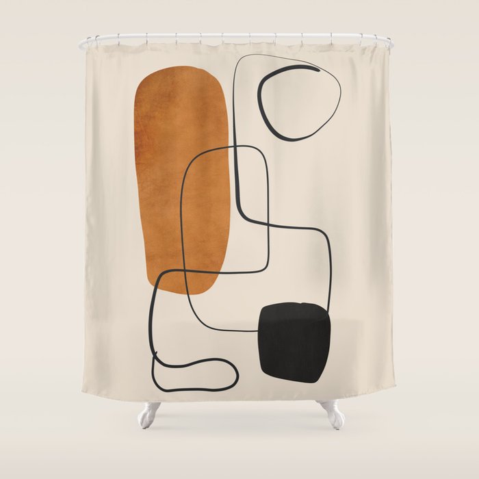 Abstract Minimal Shapes 137 Shower Curtain Gallery Image 1