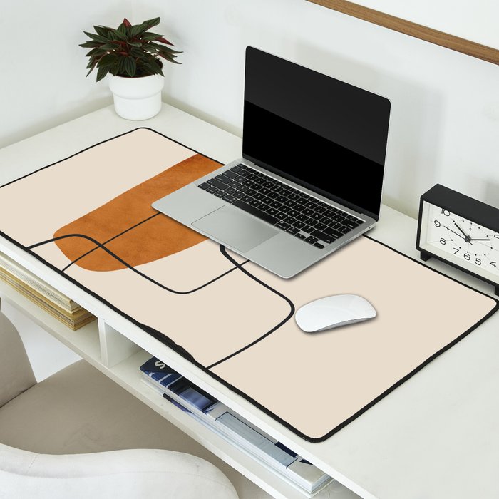 Abstract Minimal Shapes 137 Desk Mat Gallery Image 2
