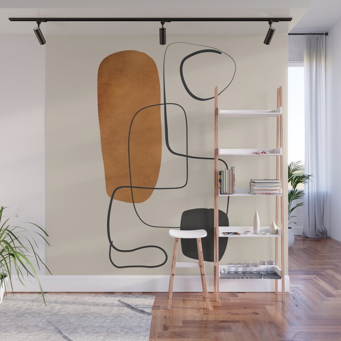 Abstract Minimal Shapes 137 Wall Mural Gallery Image 1