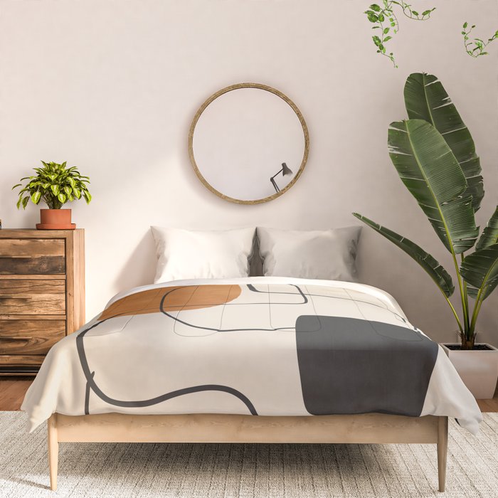 Abstract Minimal Shapes 137 Comforter Gallery Image 3