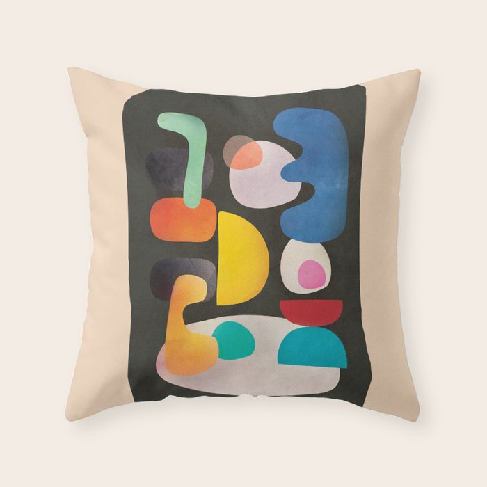 Abstract Modern Art 28 Throw Pillow Gallery Image 1