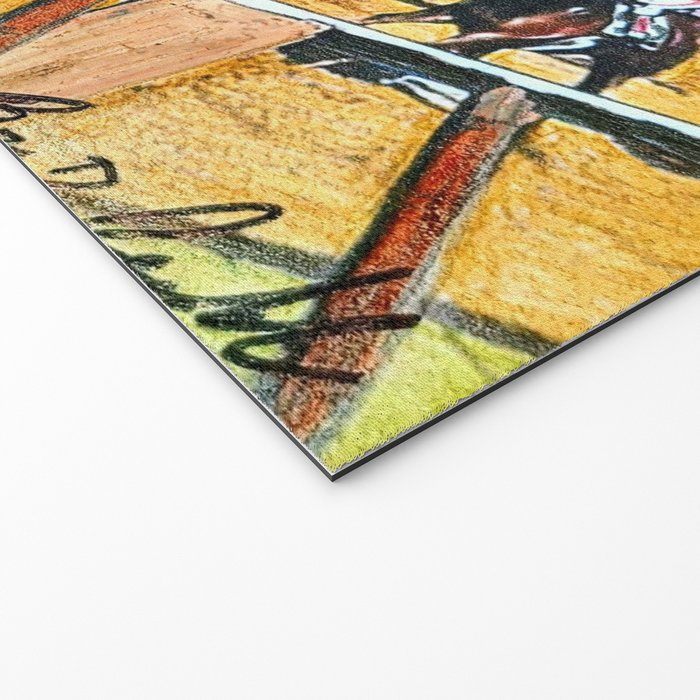 TRIFECTA - Saratoga Springs - Original Art- Horse Racing Welcome Mat Gallery Image 2