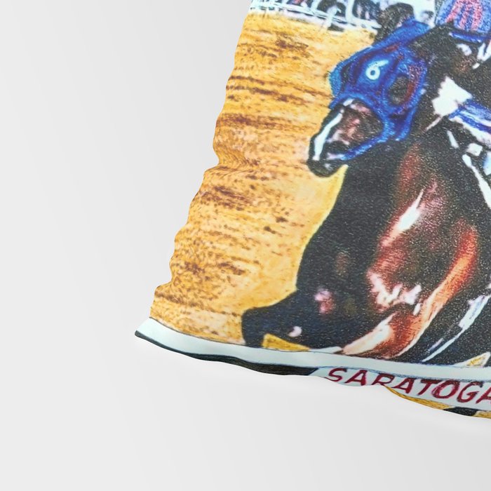 TRIFECTA - Saratoga Springs - Original Art- Horse Racing Pillow Sham Gallery Image 4