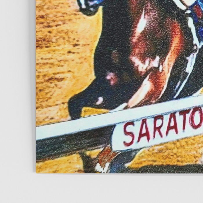TRIFECTA - Saratoga Springs - Original Art- Horse Racing Poster Gallery Image 3
