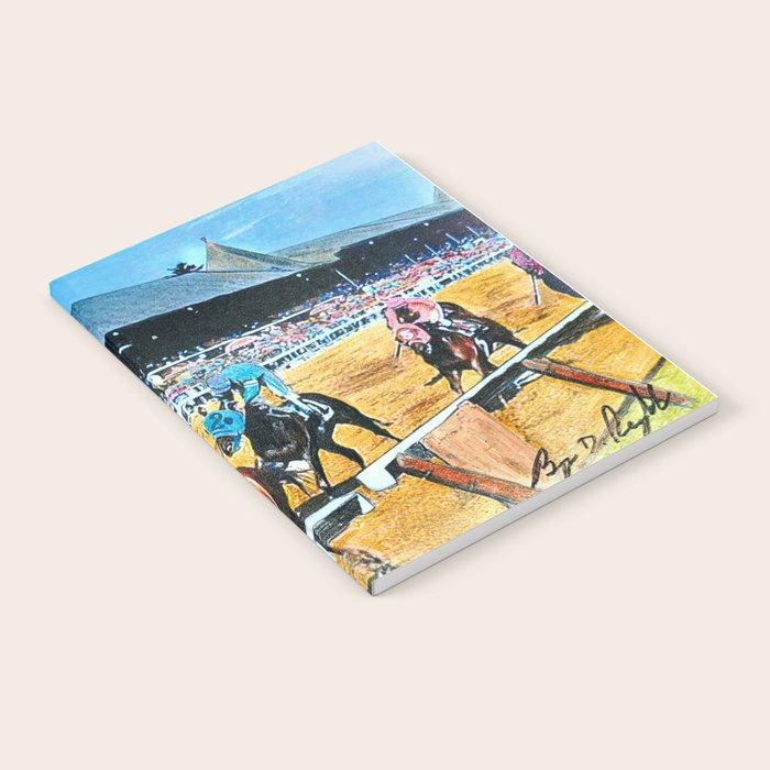 TRIFECTA - Saratoga Springs - Original Art- Horse Racing Notebook Gallery Image 1