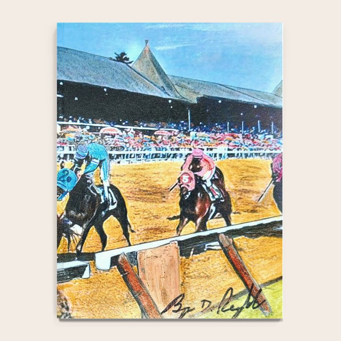 TRIFECTA - Saratoga Springs - Original Art- Horse Racing Notebook Gallery Image 4