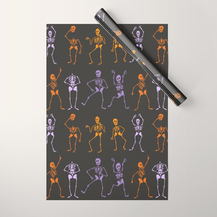 Skeleton Party  Wrapping Paper Gallery Image 1