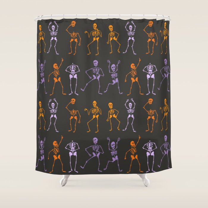 Skeleton Party  Shower Curtain Gallery Image 1