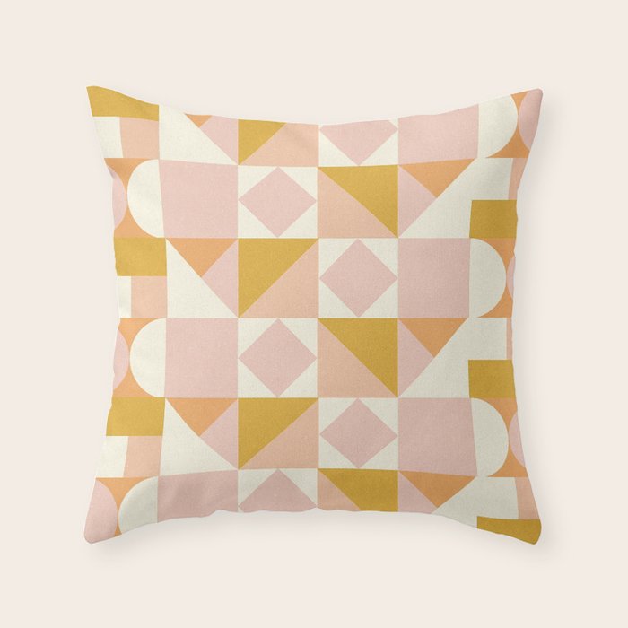 Geometry #6 Throw Pillow Gallery Image 1