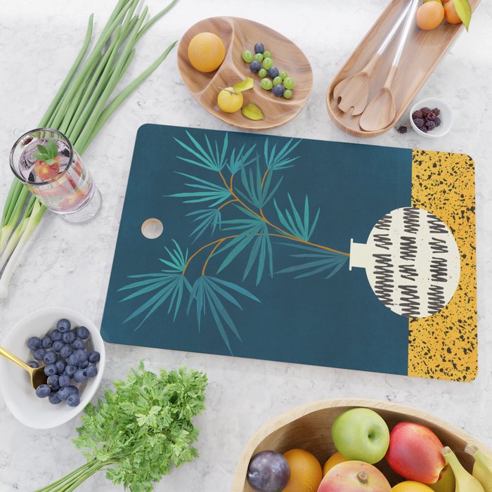 Night Palm Blues Cutting Board Gallery Image 2