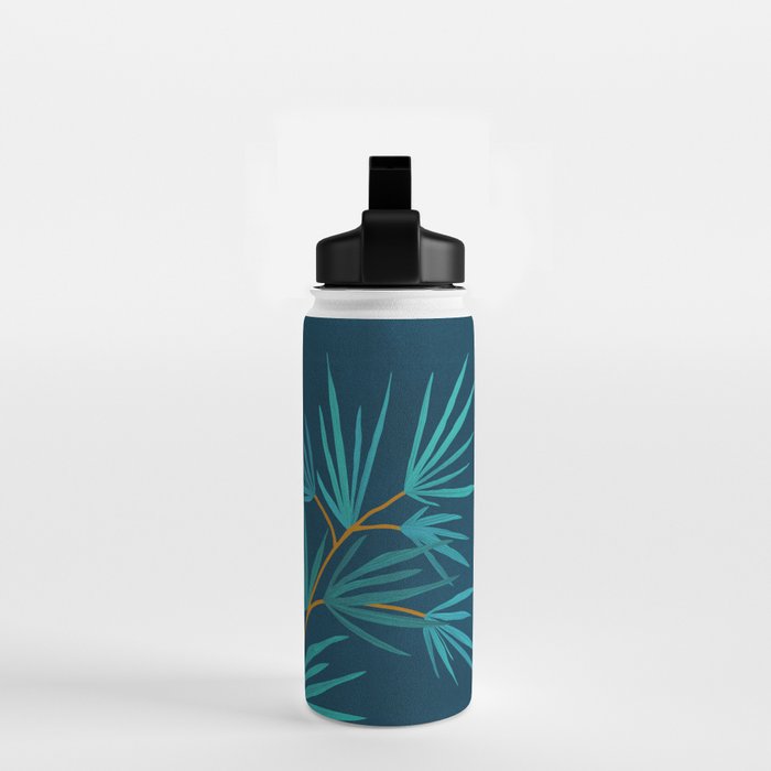 Night Palm Blues Water Bottle Gallery Image 2