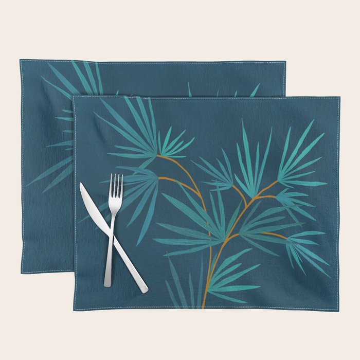 Night Palm Blues Placemat Gallery Image 1