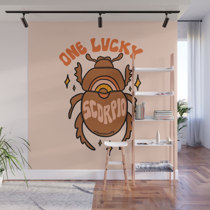 One Lucky Scorpio Wall Mural Gallery Image 1