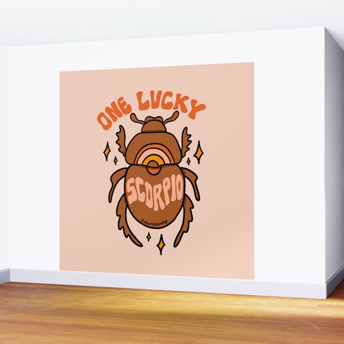 One Lucky Scorpio Wall Mural Gallery Image 2