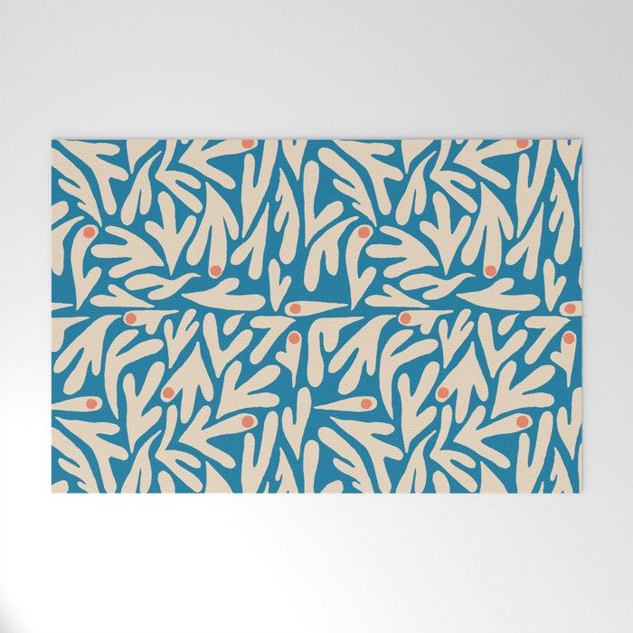 Henri Matisse Abstract Tropical Cut Out Pattern II Welcome Mat Gallery Image 1
