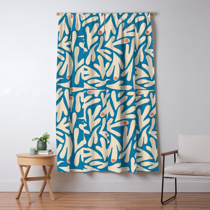 Henri Matisse Abstract Tropical Cut Out Pattern II Window Curtain Gallery Image 1