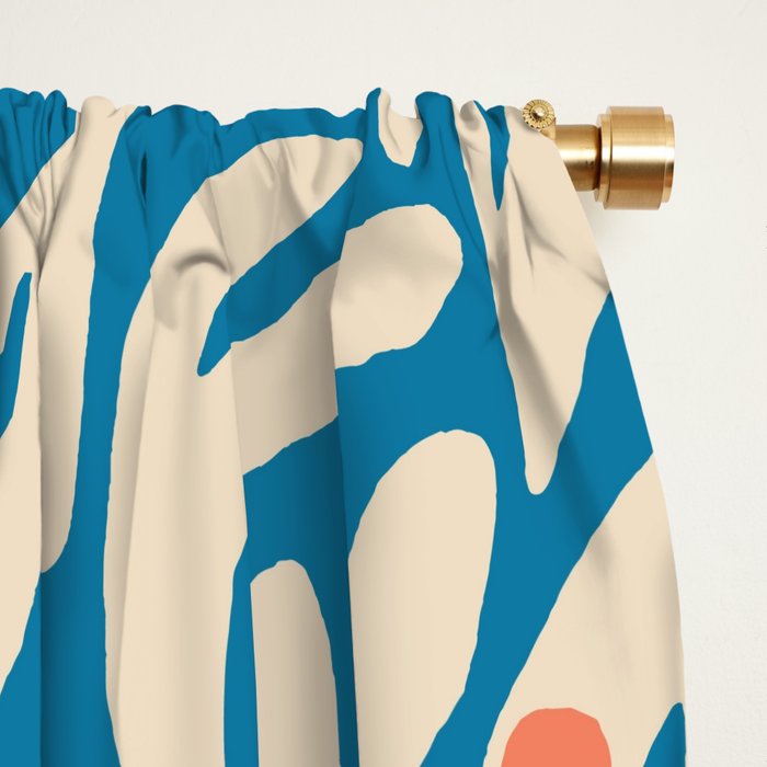 Henri Matisse Abstract Tropical Cut Out Pattern II Window Curtain Gallery Image 2