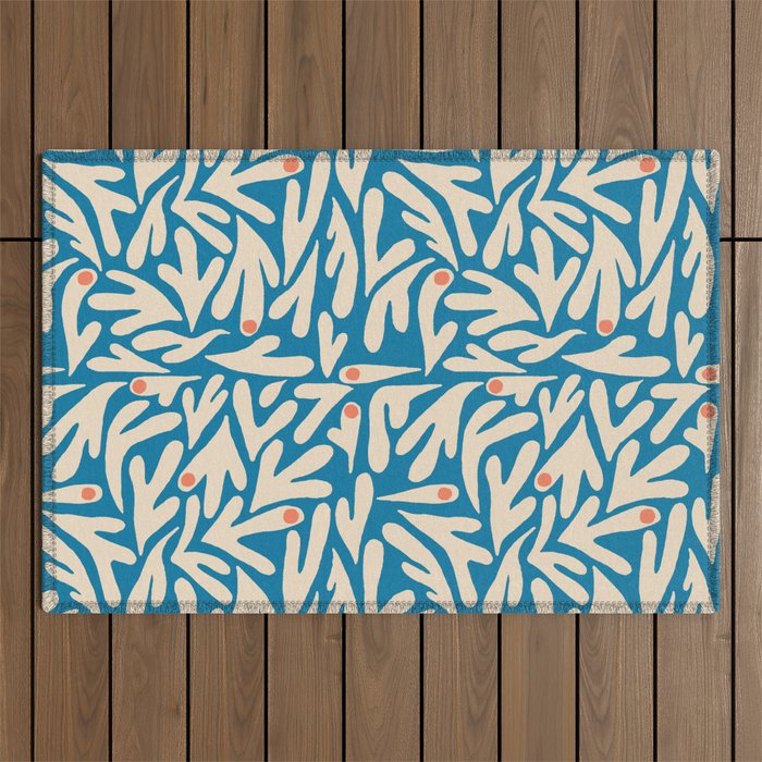 Henri Matisse Abstract Tropical Cut Out Pattern II Outdoor Rug Gallery Image 1