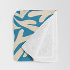 Henri Matisse Abstract Tropical Cut Out Pattern II Throw Blanket Gallery Image 3