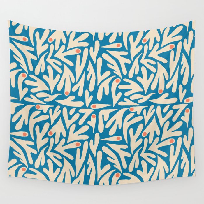 Henri Matisse Abstract Tropical Cut Out Pattern II Wall Tapestry Gallery Image 1