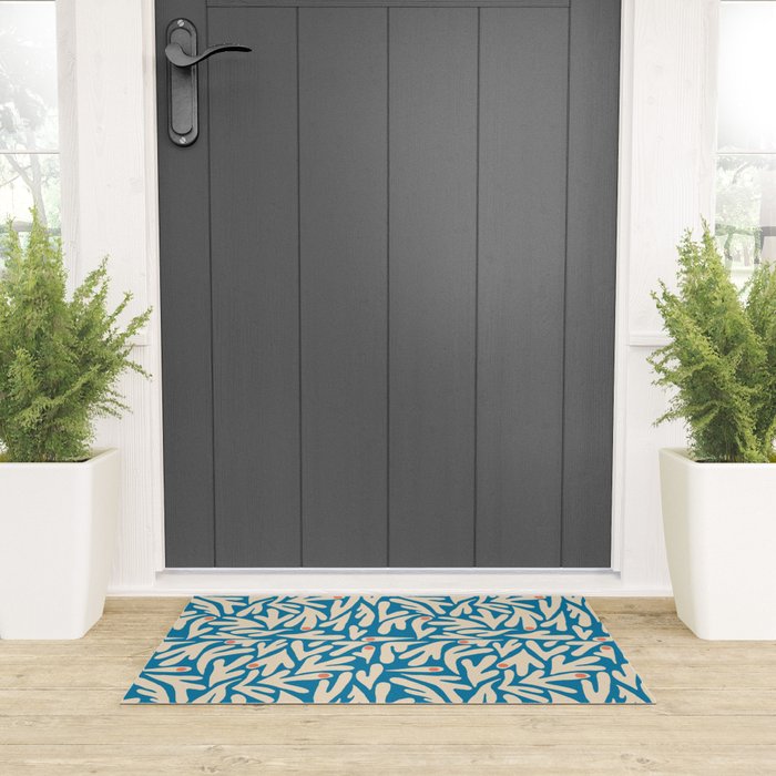 Henri Matisse Abstract Tropical Cut Out Pattern II Welcome Mat Gallery Image 3