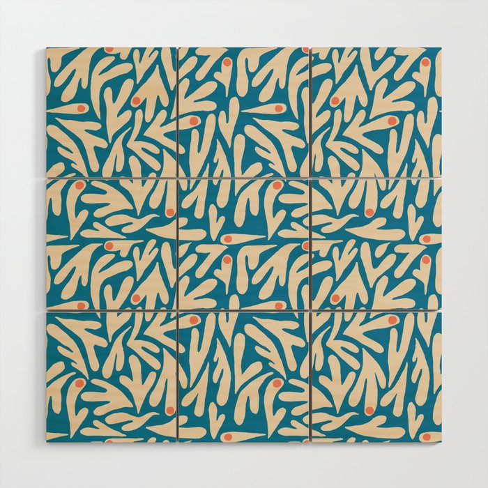 Henri Matisse Abstract Tropical Cut Out Pattern II Wood Wall Art Gallery Image 1