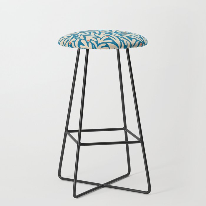Henri Matisse Abstract Tropical Cut Out Pattern II Stool Gallery Image 1