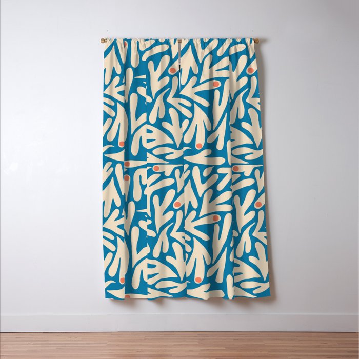 Henri Matisse Abstract Tropical Cut Out Pattern II Window Curtain Gallery Image 3
