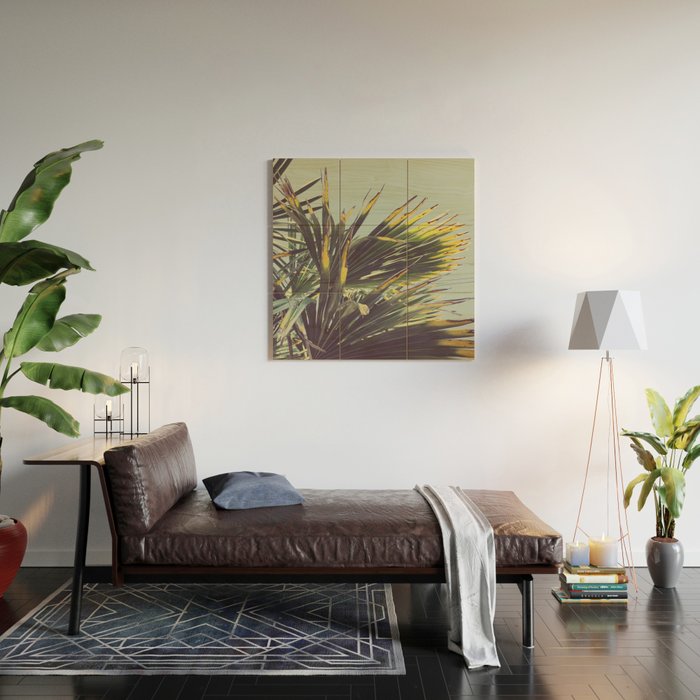 Palm Tree Wood Wall Art Gallery Image 2
