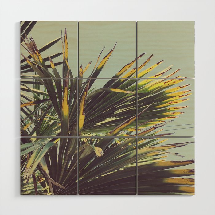 Palm Tree Wood Wall Art Gallery Image 1