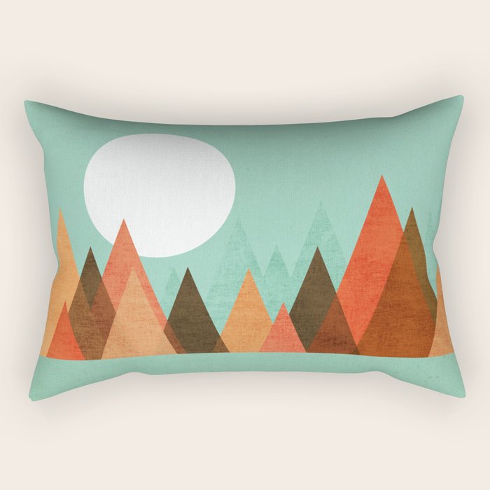From the edge of the mountains Rectangular Pillow Gallery Image 1