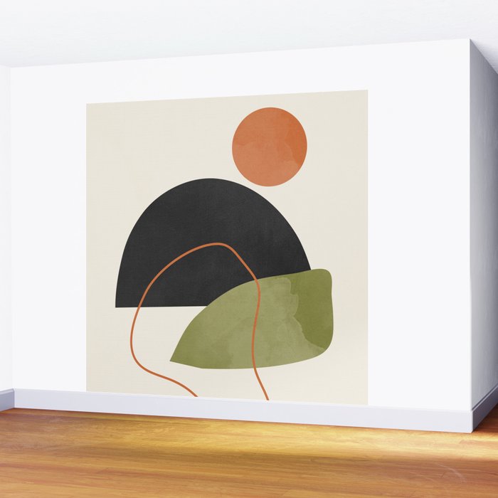 abstract minimal 64 Wall Mural Gallery Image 2