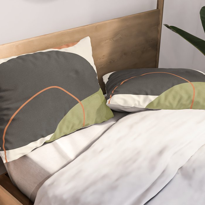 abstract minimal 64 Pillow Sham Gallery Image 2