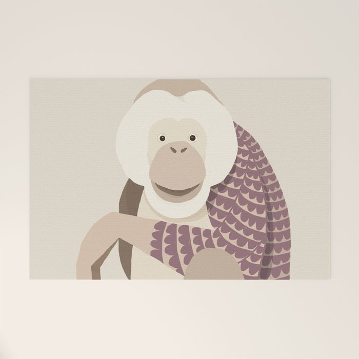 Whimsical Orangutan Welcome Mat Gallery Image 1