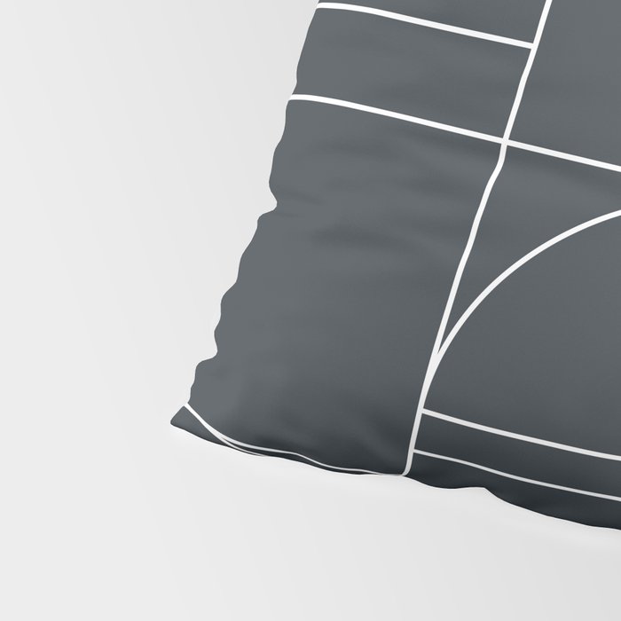 Deco Geometric 04 Black Pillow Sham Gallery Image 4