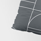 Deco Geometric 04 Black Pillow Sham Gallery Image 4